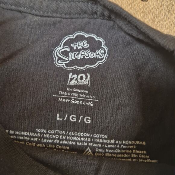 The Simpsons Bart Lisa Skeleton Skull Tree House Horror T-Shirt Size Large - Picture 3 of 4